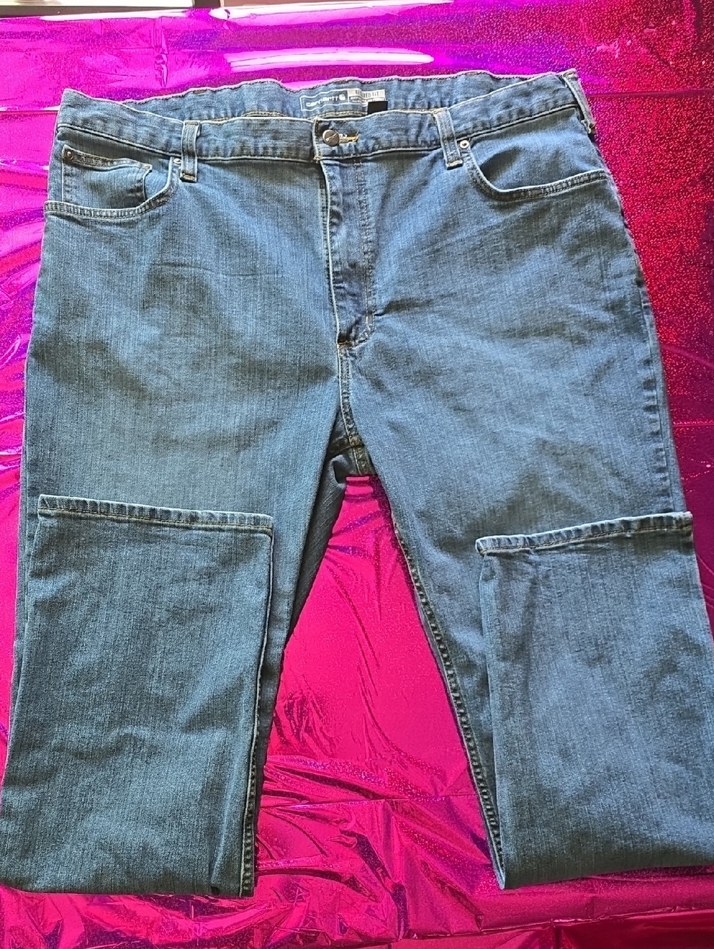 Carhartt Men's Relaxed Fit Blue Work Jeans